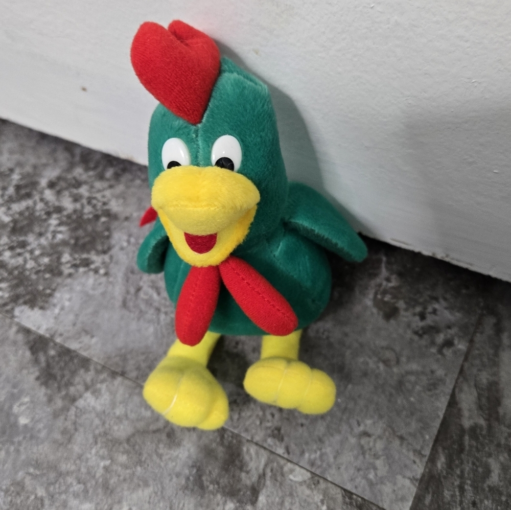 Plush Bird Toy - Green and Red